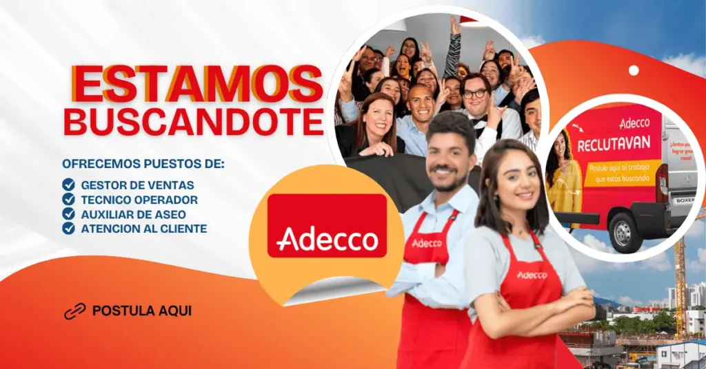 ADECCO ESTÁ BUSCANDO TU TALENTO | APLICA HOY 🌟