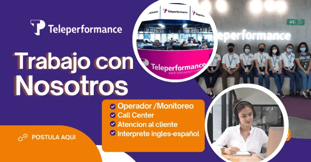 ÚNETE A TELEPERFORMANCE Y DA EL PRIMER PASO HACIA UNA CARRERA EXITOSA 🌍🚀